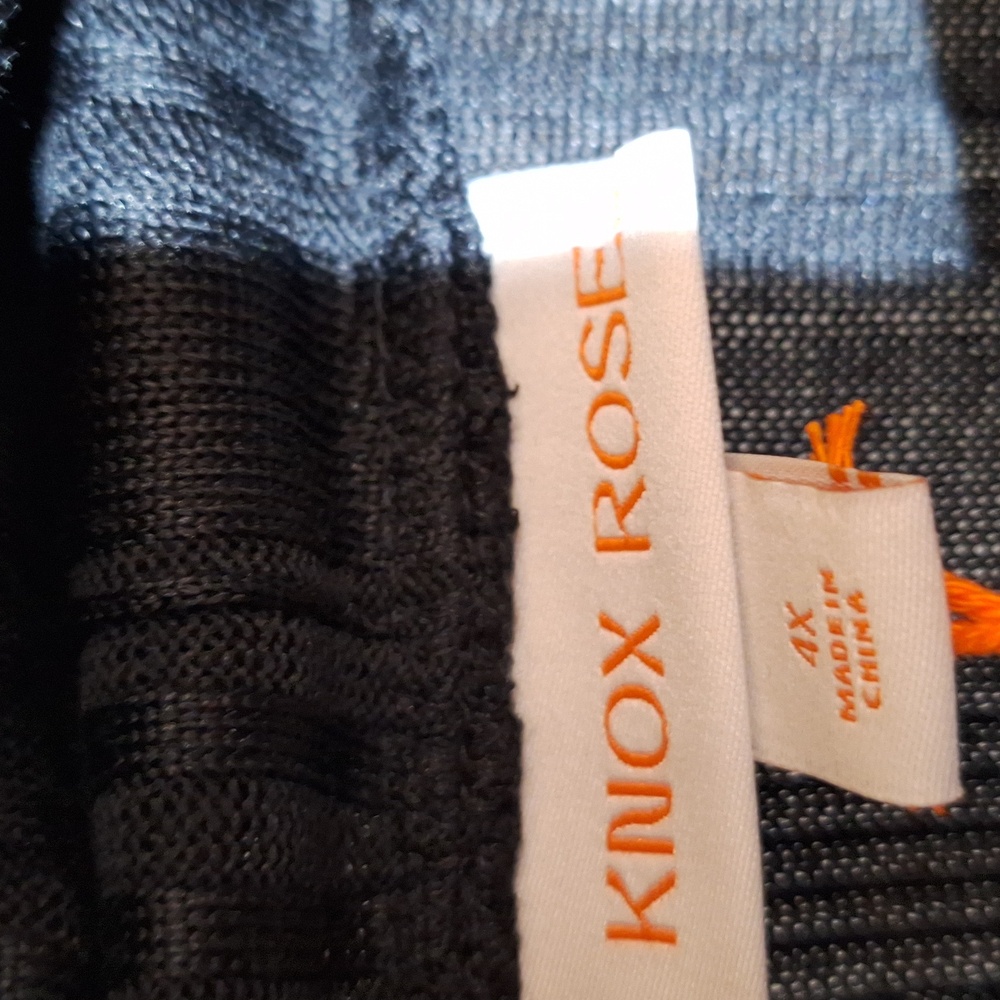 NEW!! KBOX ROSE LONG SLEEVE TURTLE NECK SIZE 4X - Picture 3 of 7